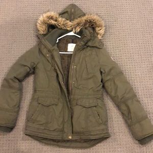 Forest green American eagle winter coat